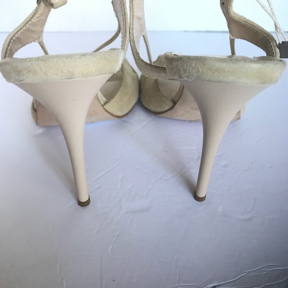 Siste's Nude Suede Round Toe Line Sandals - 41 - Picture 6 of 8